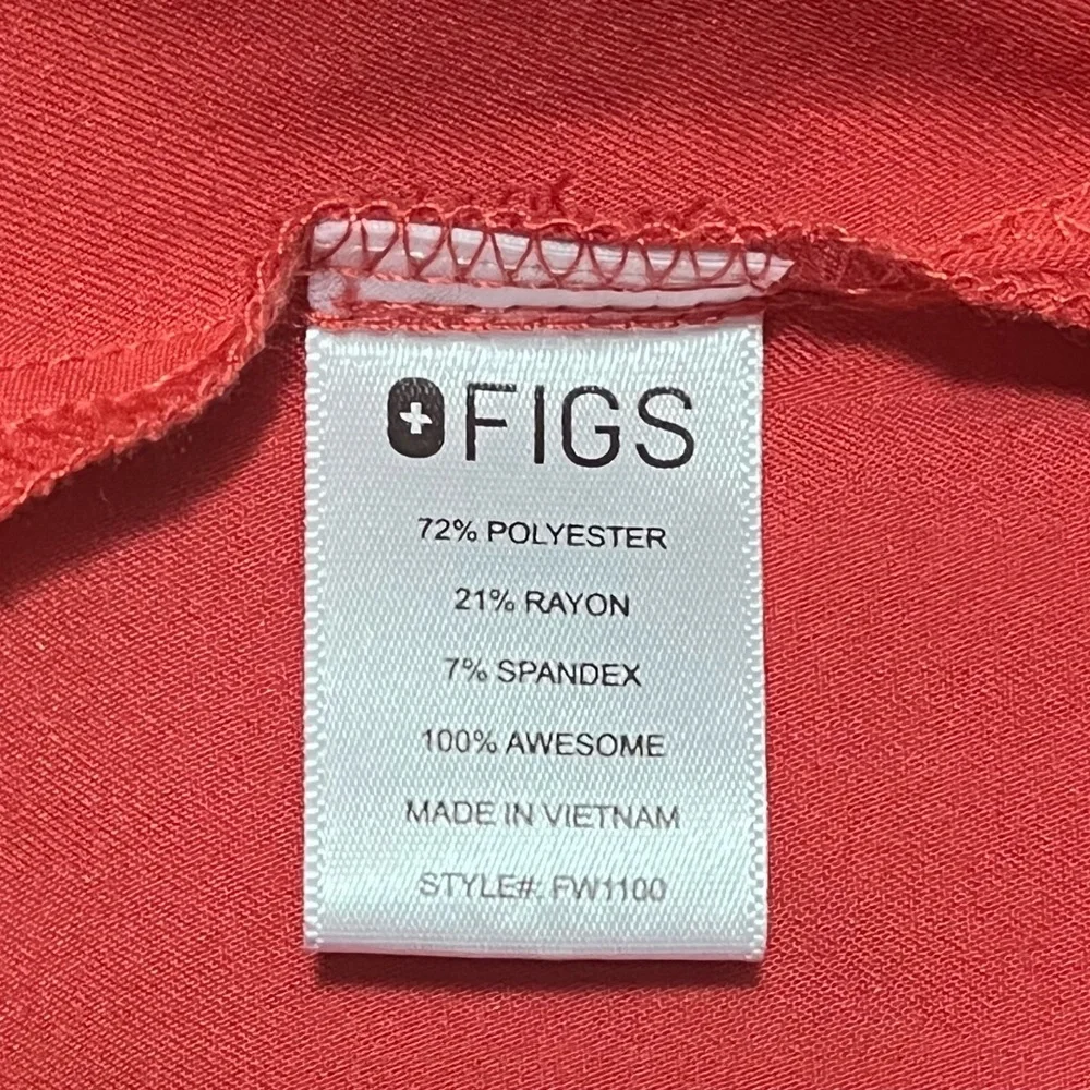 ❤️🧡 FIGS Casma™ Three-Pocket Scrub Top XS Limited Edition color Clay EUC - Picture 9 of 16